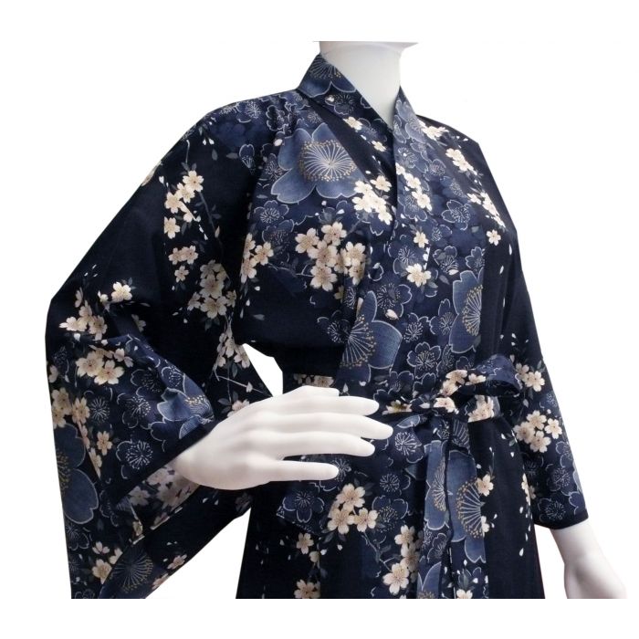 Authentische Japanische Yukata Kirschblüten #968 Luftiger Kimono de 
