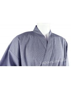 Herren / Männer Yukata Kimono Kogara blau 