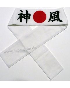 Stirnband Hachimaki Kamikaze weiss 7 x 85 cm 