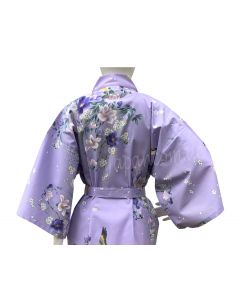 Happi Kimono Hana lila kurz