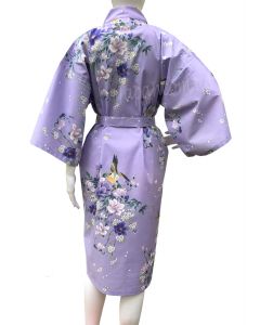 Happi Kimono Hana lila kurz
