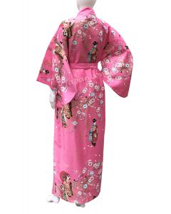 japanischer Damen Kimono Maiko pink