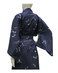 Yukata Kimono Tombo dunkelblau