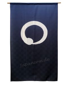 Noren Maru dunkelblau - japanischer Wandbehang Kreis