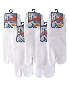 Weiße Tabi Sneaker Socken Knöchelsocken aus Baumwolle, Gr. 34 - 48