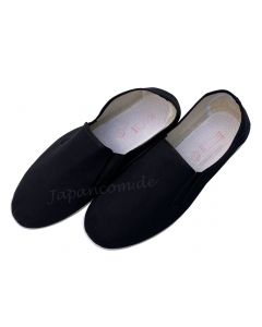 schwarze Taichi Schuhe mit biegsamer Gummisohle aus Canvas Stoff, Gr. 39 - 45
