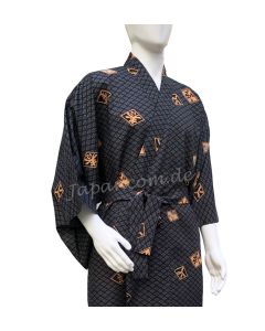 Herren Yukata Kimono Four Seasons schwarz